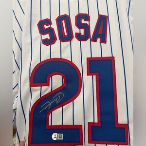 Sammy Sosa seven-time All-Star Autographed Chicago Cubs Jersey!